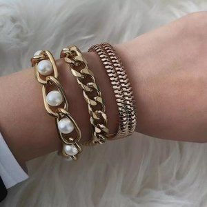 3 Piece Chunky Braclet Set